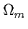 $ \Omega_{m}^{}$